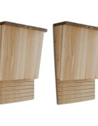 vidaXL Къщичка за прилепи 22 x 12 x 34 см 2 броя