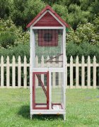 vidaXL Къщичка за птици мока 60x585x160 см масивна чамова дървесина
