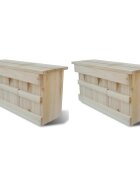 vidaXL Къщички за врабчета 2 бр дърво 44x155x215 см