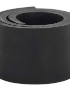 vidaXL Каучуков кант за снежен плуг черен 100x10x1 cm