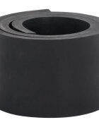 vidaXL Каучуков кант за снежен плуг черен 100x8x1 cm