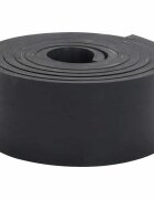 vidaXL Каучуков кант за снежен плуг черен 300x8x1 cm