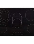 vidaXL Керамичен плот с 5 котлона сензорен контрол 90 см 8500 W