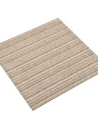 vidaXL Килим 20 бр. Кафяви с ивици 50 x 50 cm 100% Полипропилен