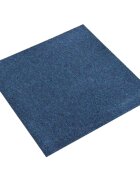 vidaXL Килим 20 бр. Тъмен син 50 x 50 cm 100% Полипропилен