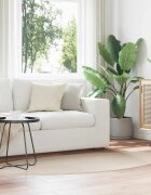 vidaXL Килим HUARTE Бежово 100 x 200 cm Полиестер