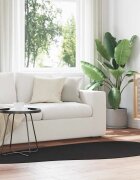 vidaXL Килим HUARTE Черно 100 x 200 cm Полиестер