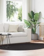 vidaXL Килим HUARTE Черно 140 x 200 cm Полиестер