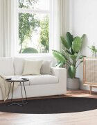 vidaXL Килим HUARTE Черно 160 x 230 cm Полиестер