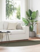vidaXL Килим HUARTE Горско зелено 100 x 200 cm Полиестер