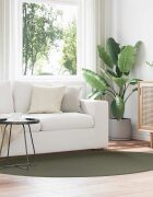 vidaXL Килим HUARTE Горско зелено 140 x 200 cm Полиестер