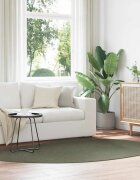 vidaXL Килим HUARTE Горско зелено 160 x 230 cm Полиестер