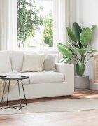 vidaXL Килим HUARTE Пясък 100 x 200 cm Полиестер