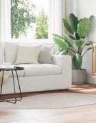 vidaXL Килим HUARTE Пясък 120 x 170 cm Полиестер