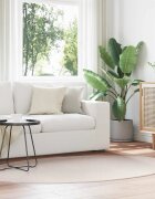 vidaXL Килим HUARTE Пясък 140 x 200 cm 100% полиестер