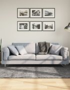 vidaXL Килим HUARTE с къс косъм мек и миещ се антрацит 140x200 см