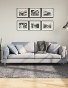 vidaXL Килим HUARTE с къс косъм мек и миещ се антрацит 160x230 см