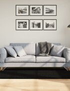 vidaXL Килим HUARTE с къс косъм мек и миещ се черен 80x150 см
