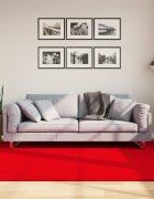 vidaXL Килим HUARTE с къс косъм мек и миещ се червен 160x230 см