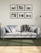 vidaXL Килим HUARTE с къс косъм мек и миещ се горско зелен 140x200см