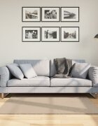 vidaXL Килим HUARTE с къс косъм мек и миещ се пясъчен 120x120 см