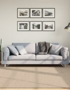 vidaXL Килим HUARTE с къс косъм мек и миещ се пясъчен 200x200 см