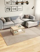 vidaXL Килим HUARTE с къс косъм мек и миещ се пясъчен 200x280 см