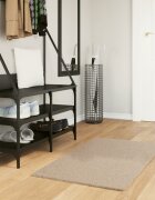 vidaXL Килим HUARTE с къс косъм мек и миещ се пясъчен 60x110 см