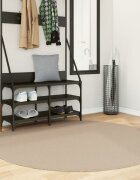 vidaXL Килим HUARTE с къс косъм мек и миещ се пясъчен Ø 160 см