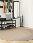 vidaXL Килим HUARTE с къс косъм мек и миещ се пясъчен Ø 200 см