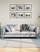 vidaXL Килим HUARTE с къс косъм мек и миещ се син 160x230 см