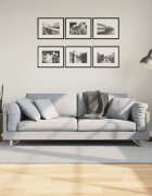vidaXL Килим HUARTE с къс косъм мек и миещ се сив 100x200 см