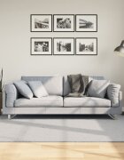 vidaXL Килим HUARTE с къс косъм мек и миещ се сив 160x230 см