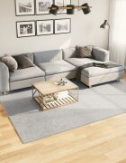 vidaXL Килим HUARTE с къс косъм мек и миещ се сив 200x280 см