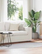 vidaXL Килим HUARTE Сиво 100 x 200 cm Полиестер