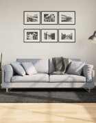 vidaXL Килим ISTAN с дълъг косъм лъскава визия антрацит 100x200 см