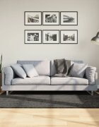 vidaXL Килим ISTAN с дълъг косъм лъскава визия антрацит 120x170 см