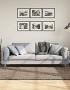 vidaXL Килим ISTAN с дълъг косъм лъскава визия сив 160x230 см