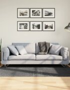 vidaXL Килим IZA с къс косъм скандинавски вид антрацит 120x170 см