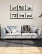 vidaXL Килим IZA с къс косъм скандинавски вид антрацит 140x200 см
