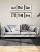 vidaXL Килим IZA с къс косъм скандинавски вид антрацит 160x230 см