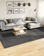 vidaXL Килим IZA с къс косъм скандинавски вид антрацит 240x340 см