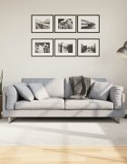 vidaXL Килим IZA с къс косъм скандинавски вид кремав 160x230 см