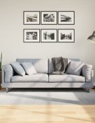 vidaXL Килим IZA с къс косъм скандинавски вид сив 120x170 см