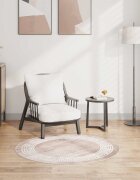 vidaXL Килим миещ се 120 см бежов