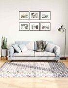 vidaXL Килим миещ се 120x180 см пъстър
