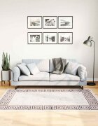 vidaXL Килим миещ се 120x180 см светлобежов
