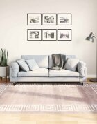 vidaXL Килим миещ се 160x230 см бежов