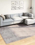 vidaXL Килим миещ се 190x300 см сив