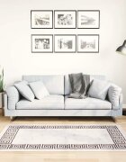 vidaXL Килим миещ се 80x150 см светлобежов